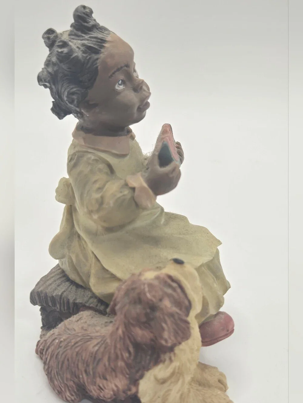 Martha Holcombe's "All God's Children" figurine Vintage Resin Child And Dog - Picture 4 of 5